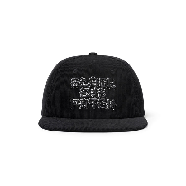 KANJI LOGO CORDUROY CAP BLACK