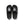 OG LABEL SHOWER SANDALS BLACK