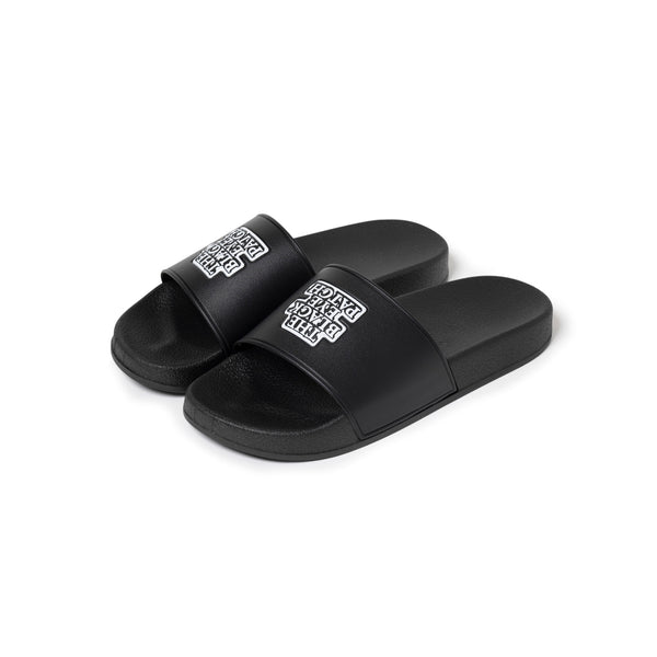 OG LABEL SHOWER SANDALS BLACK