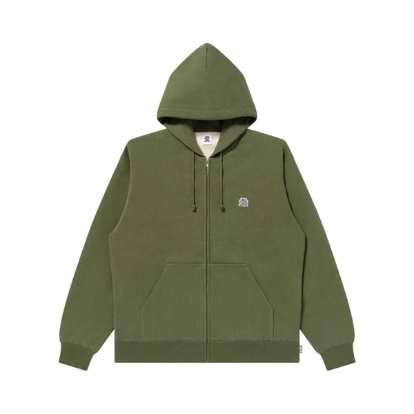 SMALL OG THERMAL ZIP HOODIE OLIVE