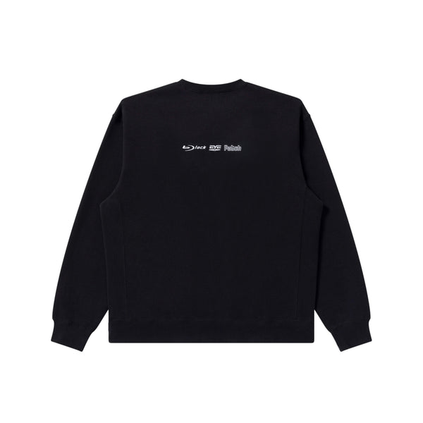DISC MEDIA LOGO CREW SWEAT BLACK
