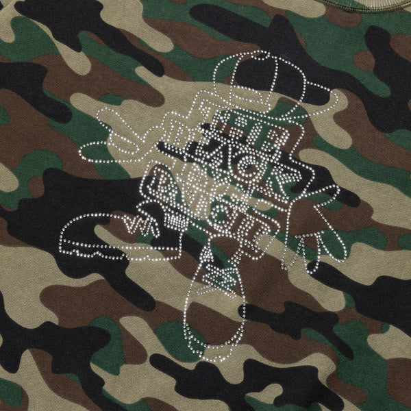 RHINESTONE OG BOY CREW SWEAT CAMO