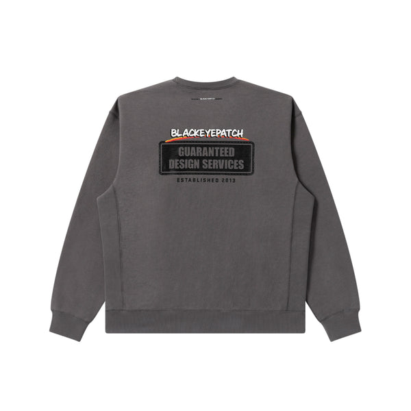 DESIGN SERVICES CREW SWEAT CHARCOAL