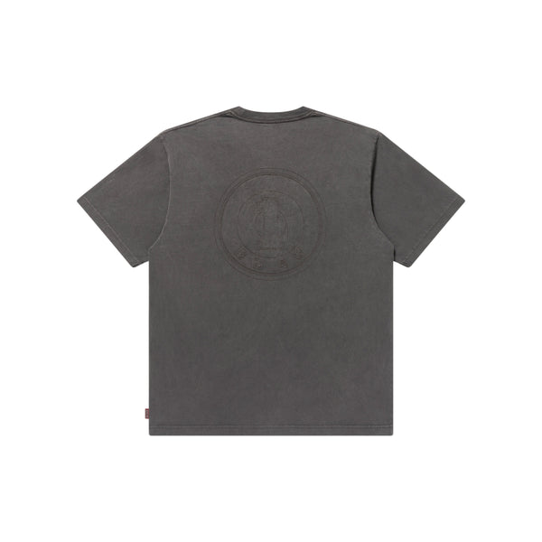 YUKI CHIBA "億万長者" COIN EMBROIDERED TEE CHARCOAL