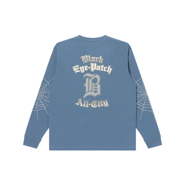 ALL CITY COBWEB L/S TEE DARK BLUE