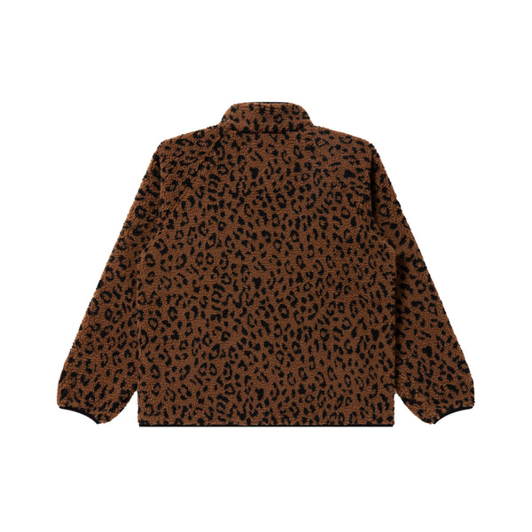 OG LABEL LEOPARD BOA FLEECE JACKET