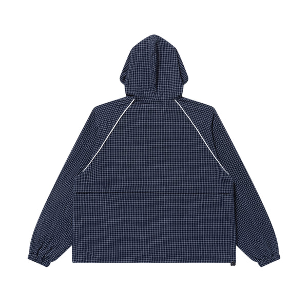 GRID PATTERENED OE LOGO ANORAK