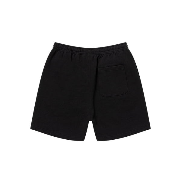 RHINESTONED OE SWEAT SHORTS BLACK