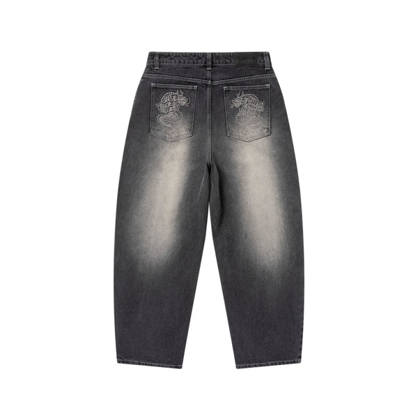 DRAGONS EXTRA BAGGY JEANS BLACK