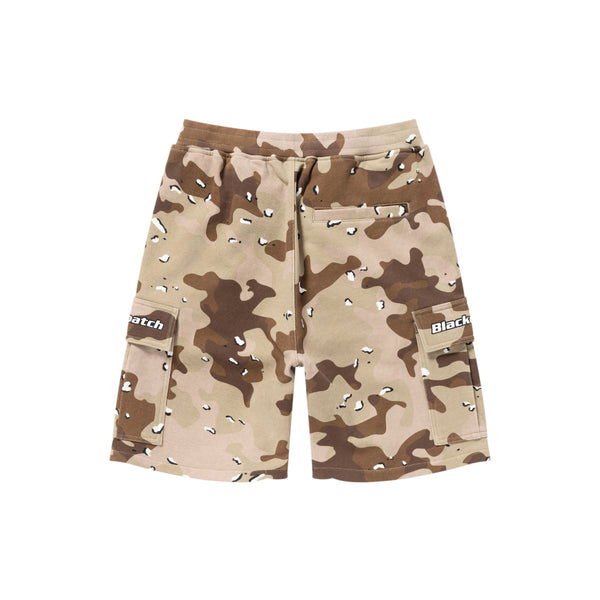 TACTICAL LOGO CARGO SHORTS DESERT CAMO