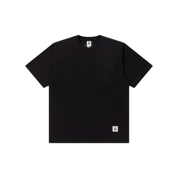 CROWN TAG POCKET TEE BLACK