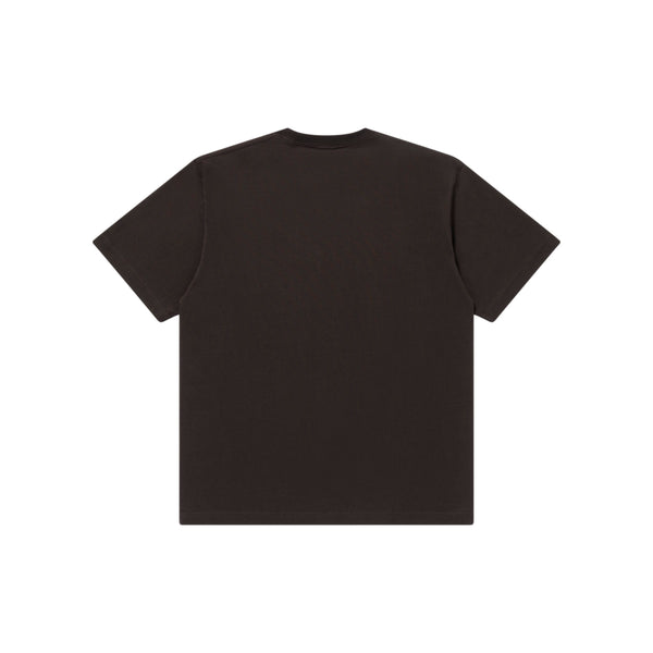 TRAP METAL STITCHED LOGO TEE DARK BROWN