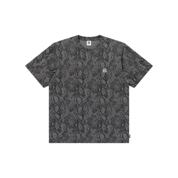 SMALL OG PYTHON PATTERNED TEE CHARCOAL
