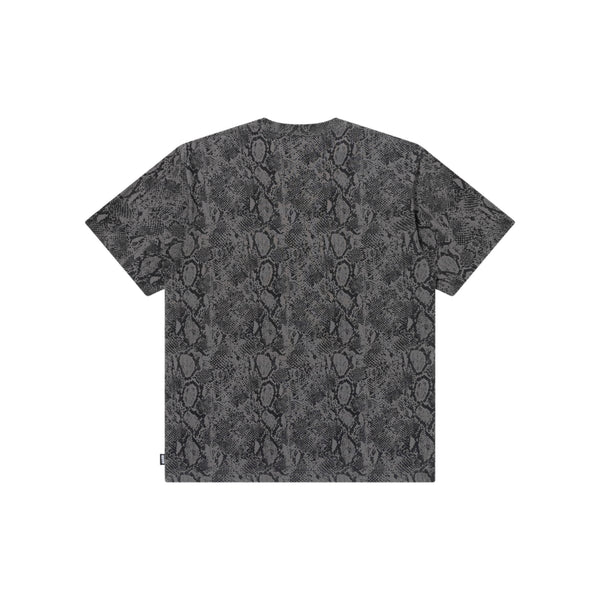 SMALL OG PYTHON PATTERNED TEE CHARCOAL