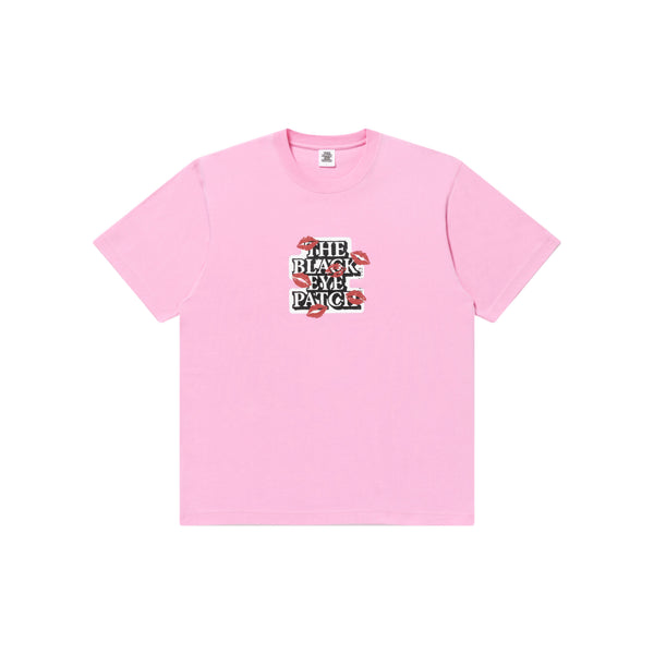 KISSES ON OG LABEL TEE PINK