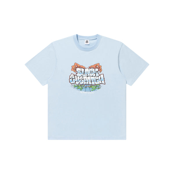 WORLD IS YOURS TEE PASTEL BLUE