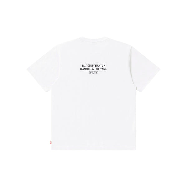 HWC LABEL RHINESTONE TEE WHITE
