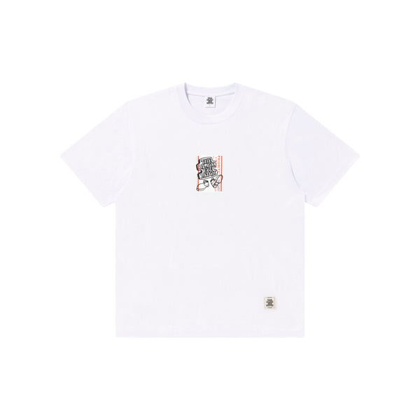 OG BOY PRIORITY LABEL TEE WHITE