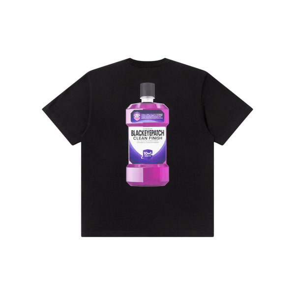 HUSTLERS MOUTHWASH TEE BLACK
