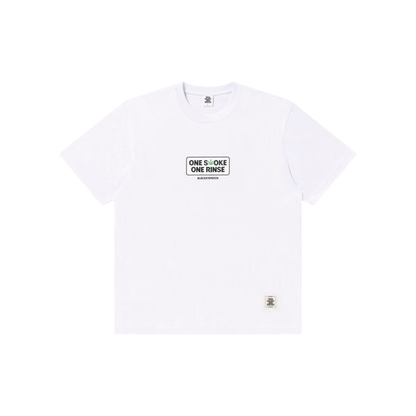 HUSTLERS MOUTHWASH TEE WHITE