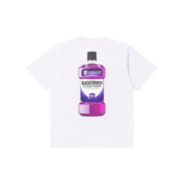 HUSTLERS MOUTHWASH TEE WHITE