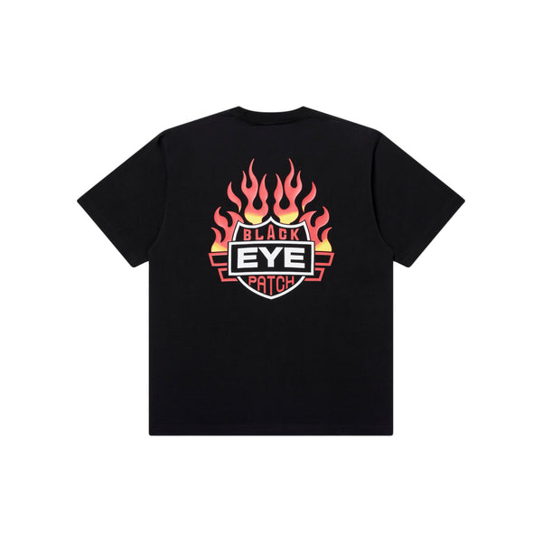FLAME RIDER LOGO TEE BLACK