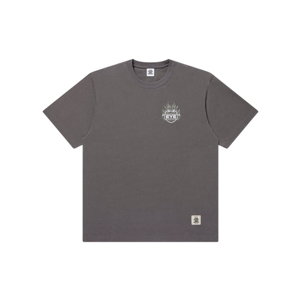 FLAME RIDER LOGO TEE CHARCOAL