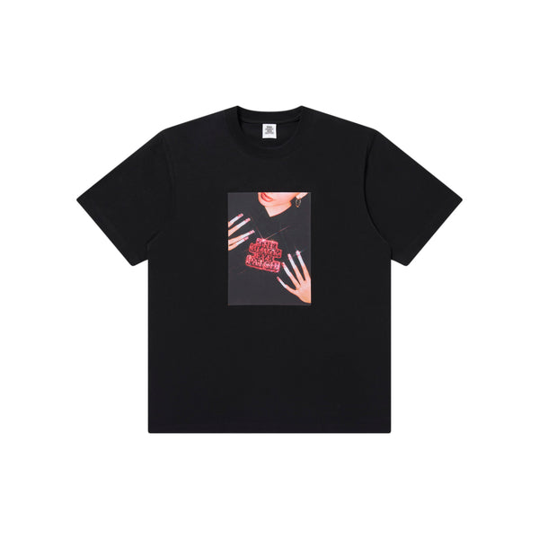FRONT ROW GEM PHOTO TEE BLACK