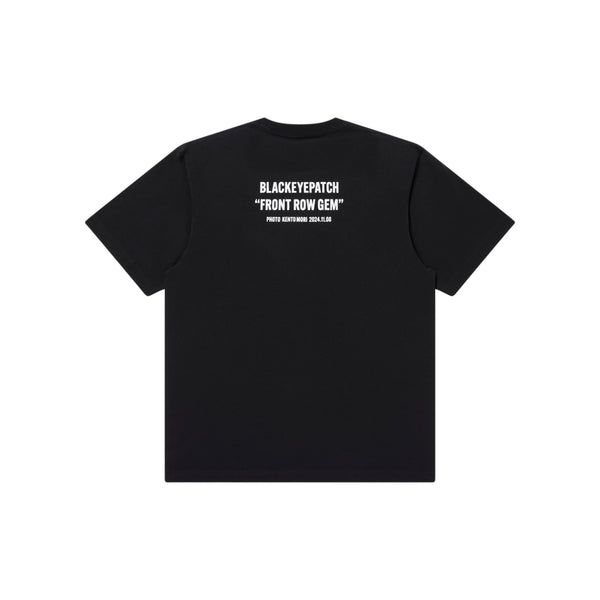 FRONT ROW GEM PHOTO TEE BLACK