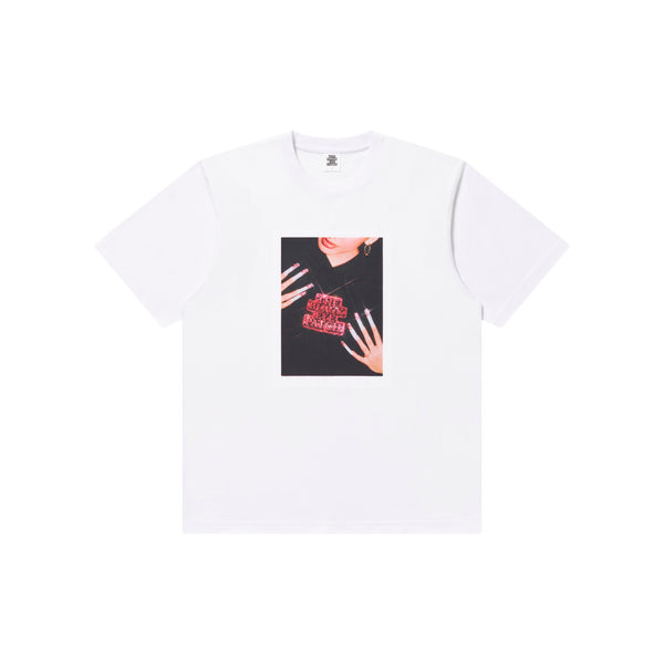FRONT ROW GEM PHOTO TEE WHITE