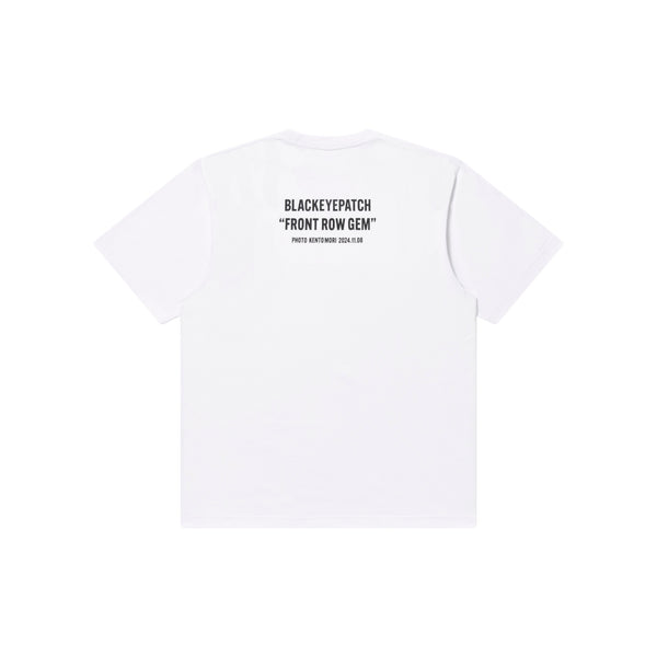 FRONT ROW GEM PHOTO TEE WHITE