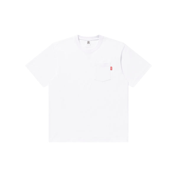 HEAVY WEIGHT HWC POCKET TEE WHITE