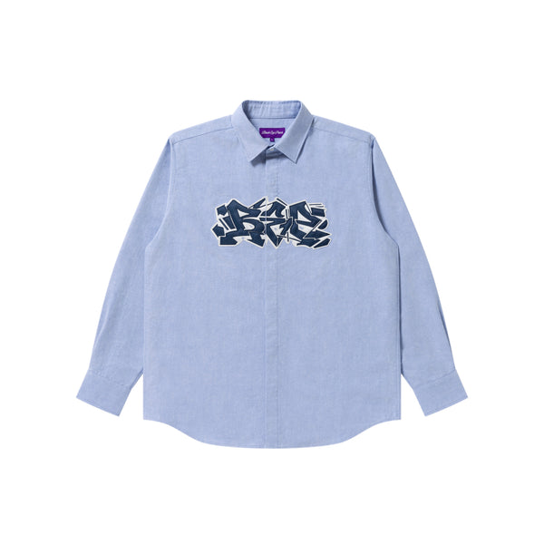 URBAN ARROWS PATCHED OXFORD SHIRT BLUE