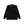 SCRIPT LOGO COLLARED VELOUR PULLOVER BLACK