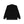 SCRIPT LOGO COLLARED VELOUR PULLOVER BLACK