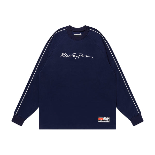 AUTOGRAPH LOGO MESH L/S JERSEY NAVY