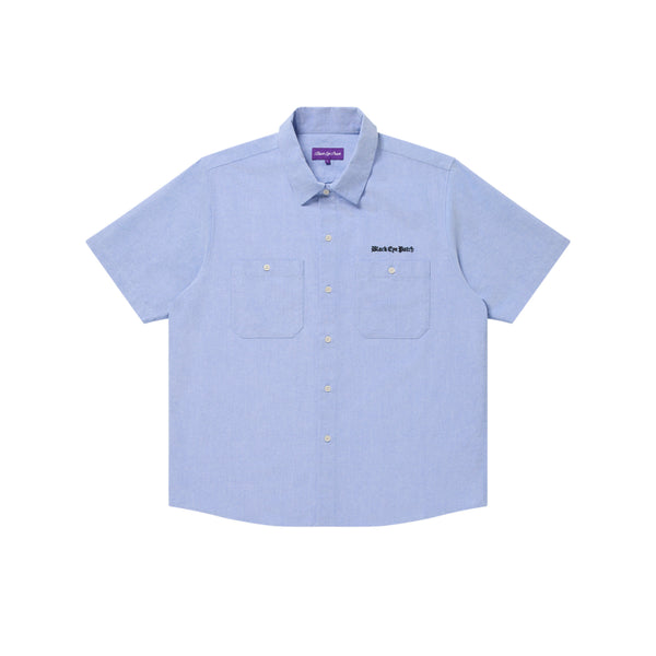 WORLD IS YOUR S/S OXFORD SHIRT LIGHT BLUE