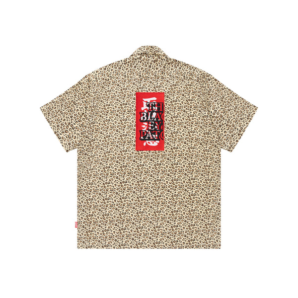 LEOPARD HWC OPEN COLLARED S/S SHIRT YELLOW