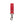 HWC LEATHER HOOP KEYCHAIN RED