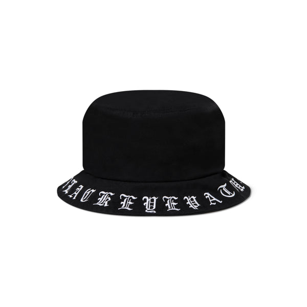 OE BRIMMED BUCKET HAT BLACK