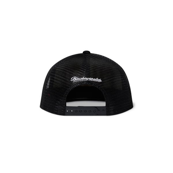 RHINESTONE FUK’N MESH CAP BLACK