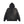 STENCIL LOGO EMBROIDERED FADED HOODIE BLACK