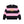 HERALDIC COLLEGE STRIPED CREW SWEAT BLACK/PINK
