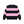 HERALDIC COLLEGE STRIPED CREW SWEAT BLACK/PINK