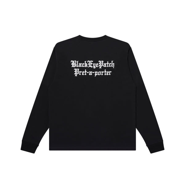 3 LETTER OE L/S TEE BLACK