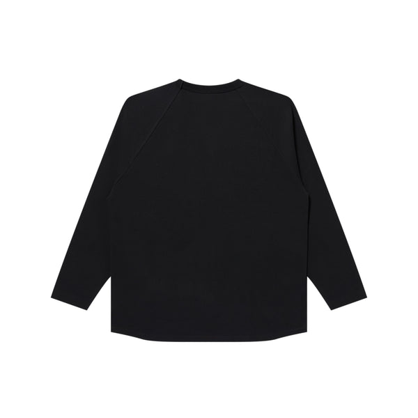 GRINDCORE LOGO RAGLAN L/S TEE BLACK/RED