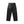FAUX LEATHER EXTRA BAGGY DOUBLE KNEE PANTS BLACK