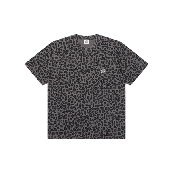 LEOPARD PATTERNED SMALL OG TEE BLACK
