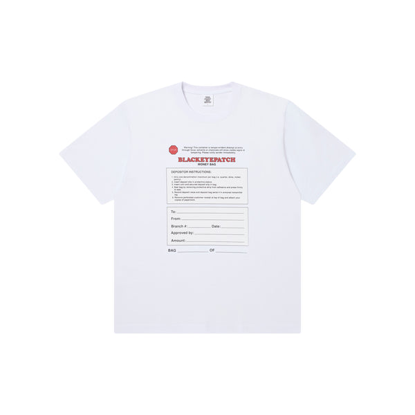 MONEY BAG LABEL TEE WHITE
