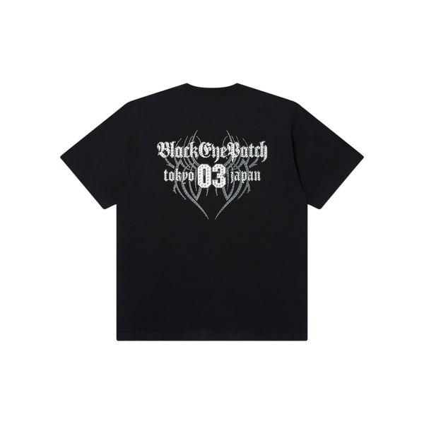 RHINESTONE TRIBAL 03 TEE BLACK